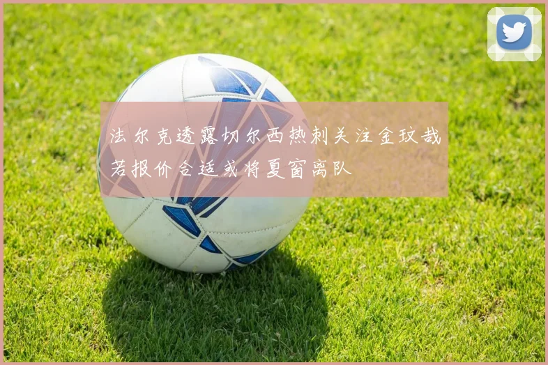 法尔克透露切尔西热刺关注金玟哉若报价合适或将夏窗离队
